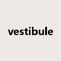 vestibule是什么意思