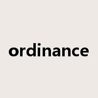 ordinance是什么意思