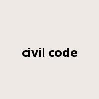 civil code是什么意思