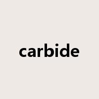 carbide是什么意思