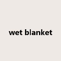 wet blanket是什么意思