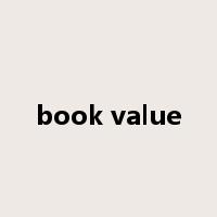 book value是什么意思