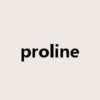 proline是什么意思