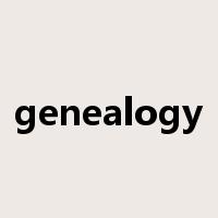 genealogy是什么意思