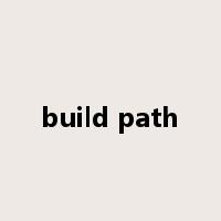 build path是什么意思