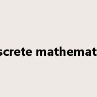 discrete mathematics是什么意思