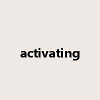 activating是什么意思