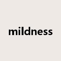 mildness是什么意思