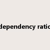 dependency ratio是什么意思