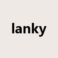 lanky是什么意思