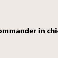 commander in chief是什么意思