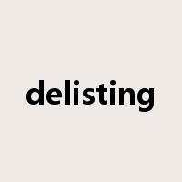 delisting是什么意思
