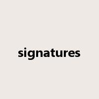signatures是什么意思