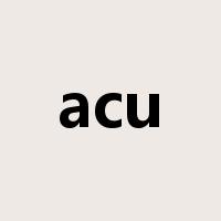 acu是什么意思