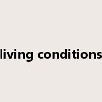living conditions是什么意思
