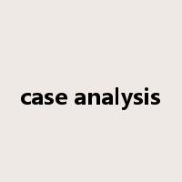 case analysis是什么意思