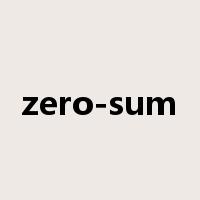 zero-sum是什么意思