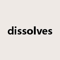 dissolves是什么意思