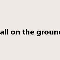 fall on the ground是什么意思