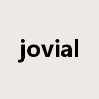 jovial是什么意思