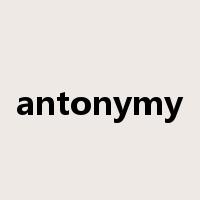 antonymy是什么意思