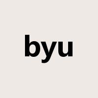 byu是什么意思