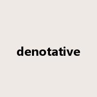 denotative是什么意思