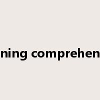 listening comprehension是什么意思