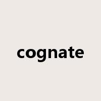 cognate是什么意思