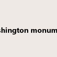 washington monument是什么意思