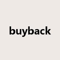 buyback是什么意思