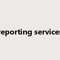 reporting services是什么意思