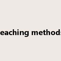 teaching methods是什么意思