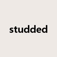 studded是什么意思