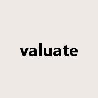 valuate是什么意思