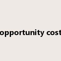 opportunity cost是什么意思
