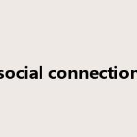 social connection是什么意思