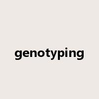 genotyping是什么意思