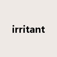 irritant是什么意思