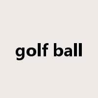 golf ball是什么意思