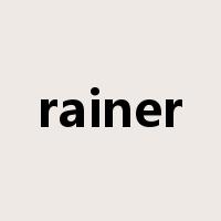 rainer是什么意思