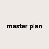 master plan是什么意思