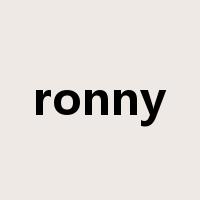 ronny是什么意思