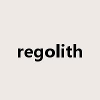 regolith是什么意思