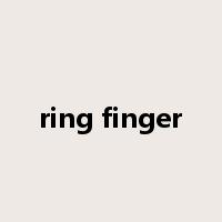 ring finger是什么意思