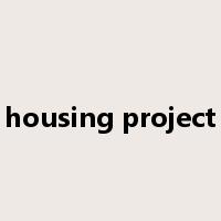 housing project是什么意思