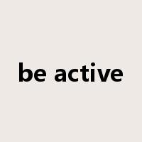 be active是什么意思
