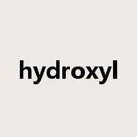 hydroxyl是什么意思