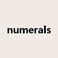 numerals是什么意思