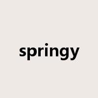 springy是什么意思